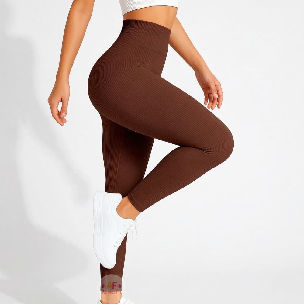 Conjunto kit Calça Legging Canelada Premium de Cintura Alta Sem Costura Academia Feminina Elástica e Fitness