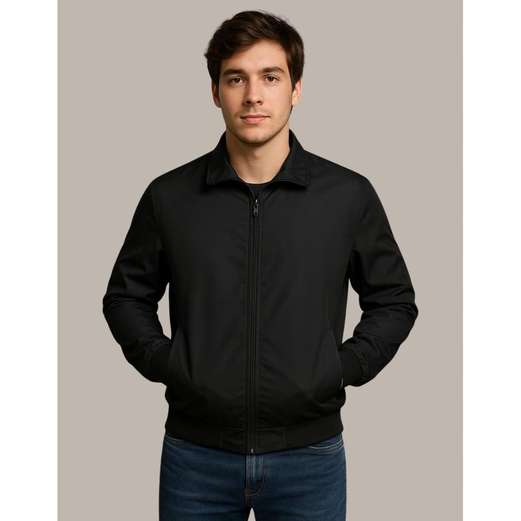 Jaqueta Tactel Masculino Recorte Lateral Bolso Funcional