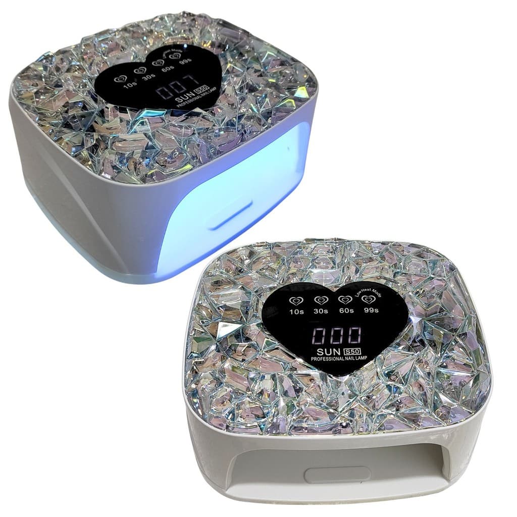Kit 2x Cabines SUN S50 Glamour 168W – 36 Lâmpadas UV/LED, Cristais 3D e Temporizador Digital