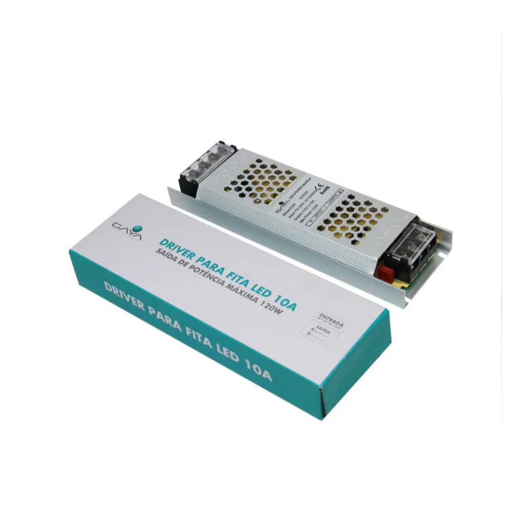Fonte Driver 10A 12v 120W  P/ Fita Led Gaya