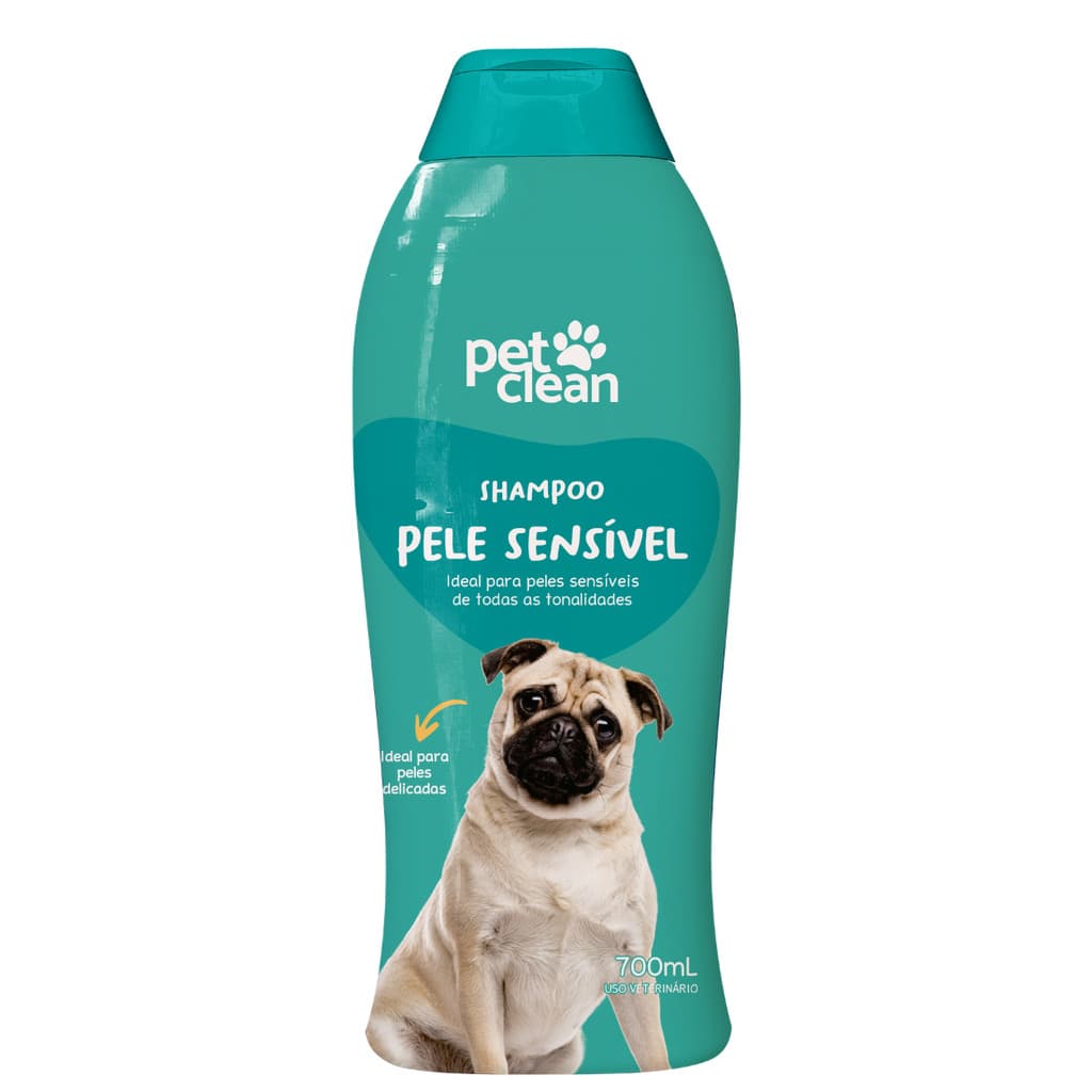 Shampoo Pele Sensível para Cães e Gatos Pet Clean