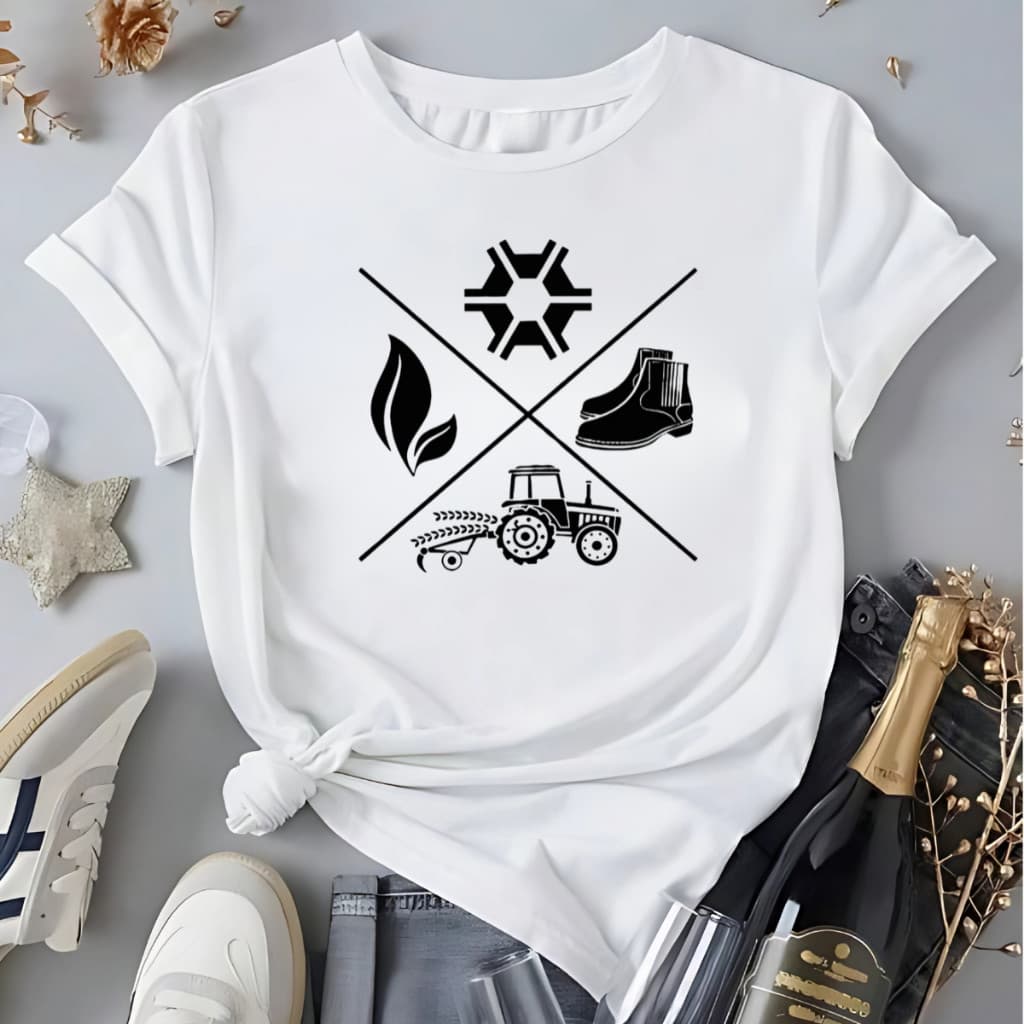 Camiseta Femenina Agro Coutry Blusa 100%Algodão Cowboy Rodeio
