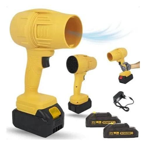 Soprador de Ar Turbo 21V Portátil Bomvink, Potência 330W 2 Baterias