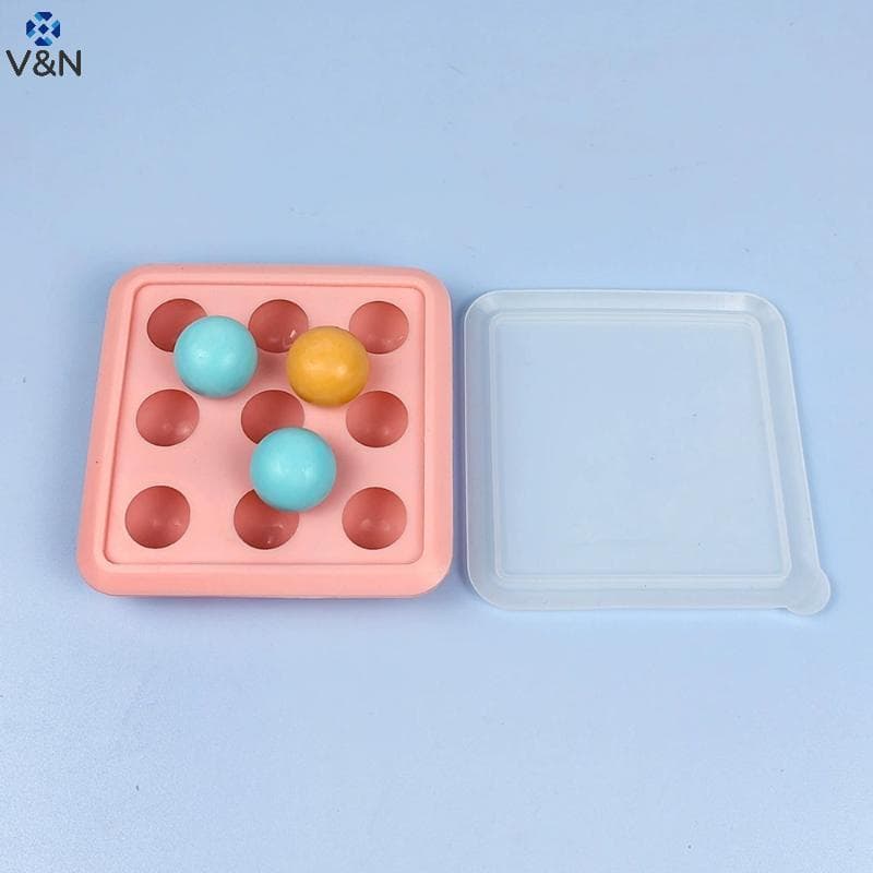 (V & N) Molde De Silicone Redondo Poroso Para Doces E Chocolate Com Tampa DIY Fondant Pudim Cubo De Gelo Festa De Dia Do