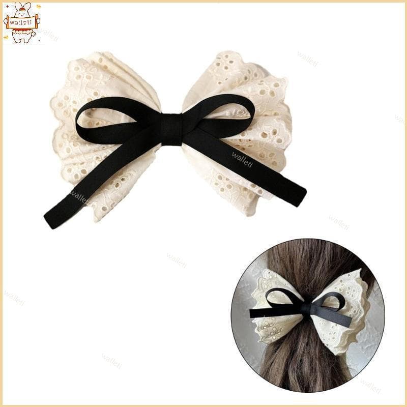 Ballet Laço Cabelo Grampo Snap Clip Dupla Camada Presilhas Para Menina Ferram