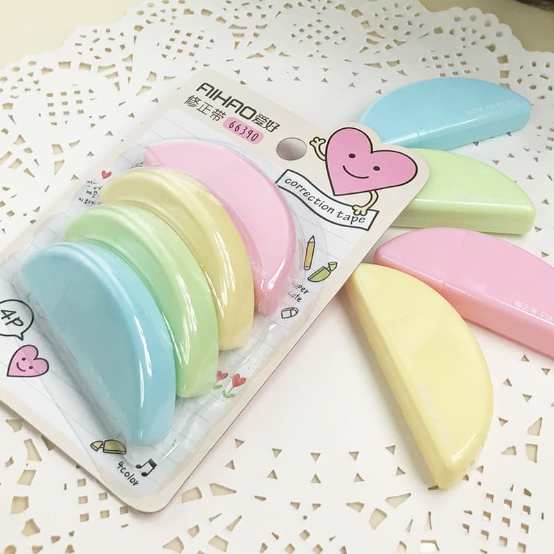 Fita corretiva para Hobby, fita corretiva Love Candy 66390 para estudantes usam papelaria criativa, escritório, correção