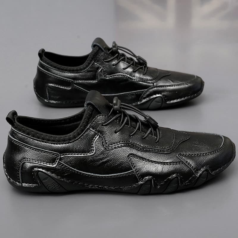 2026 verão novo estilo ervilhas sapatos masculinos sola macia preguiçoso sapatos de couro casuais versão coreana sapatos