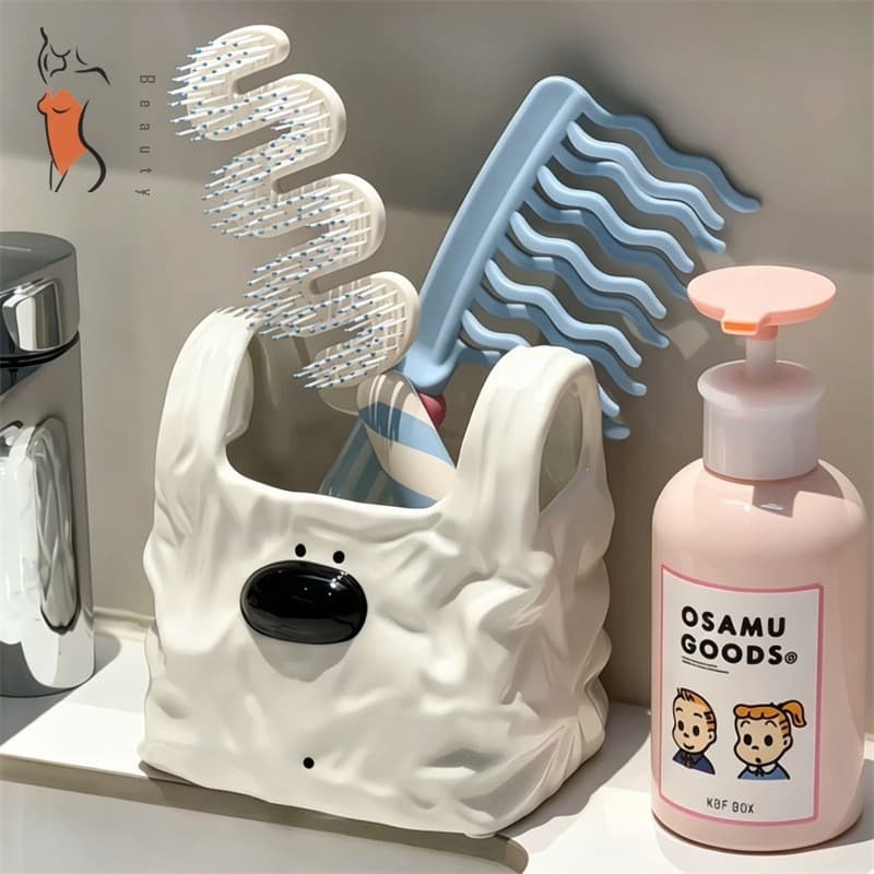 Porta-Canetas Para Bolsa De Cachorrinho De Desenho Animado-Caixa De Armazenamento De Mesa Casa E Escritório