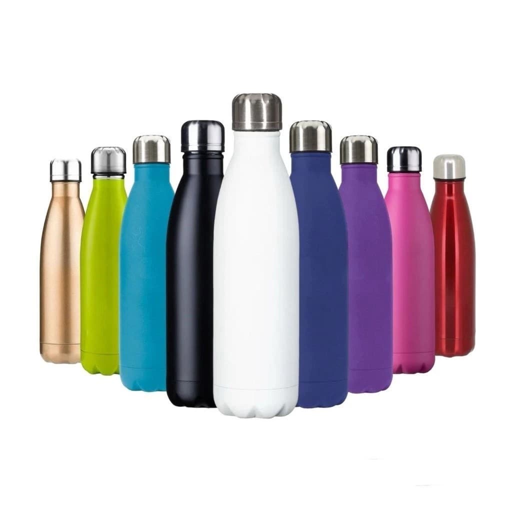 Garrafa de Água 1 Litro Aço em Inox Ultra Resistente e Duravél Ideal para Liquidos (Não é Termica)