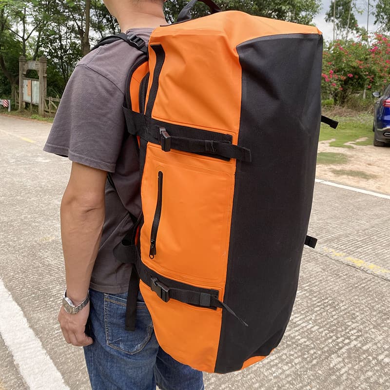 Mochila 90L para resgate de água, equipamento de fogo, acampamento ao ar livre, bolsa de viagem, armazenamento de esqui,