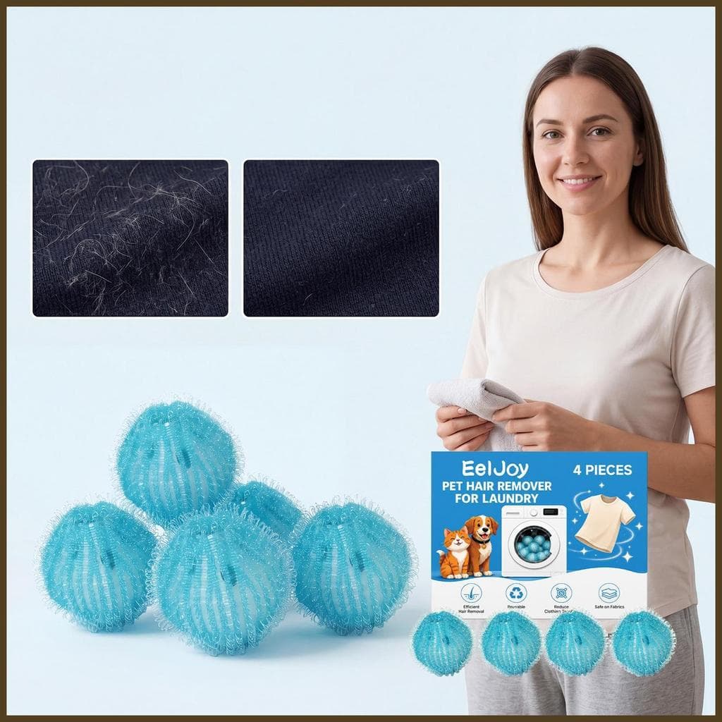Removedor De Pêlos De Cães Para Lavanderia , 4 Peças , Remoção De Fiapos , Bolas De Limpeza , Coletor De Pelos E Gatos ,