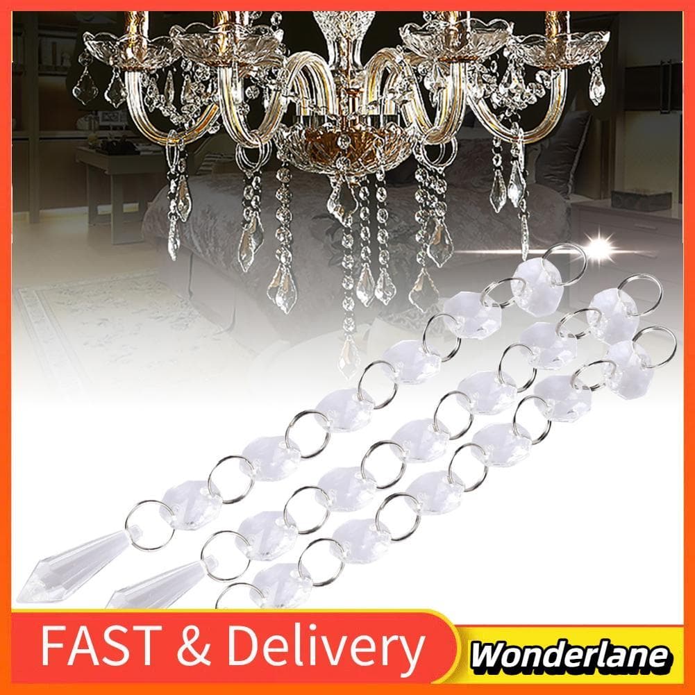 Wonderlane-br Fios elegantes para casamento versátil e decoração de casa Cortina de contas transparentes acrílicas de