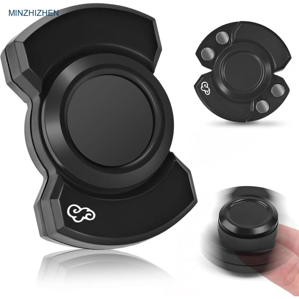 3-Em-1 Fidget Spinner Brinquedo Metal Magnético Slider Clicker Transformar Mão Empurrar Cartão Estresse Ansiedade Alívio