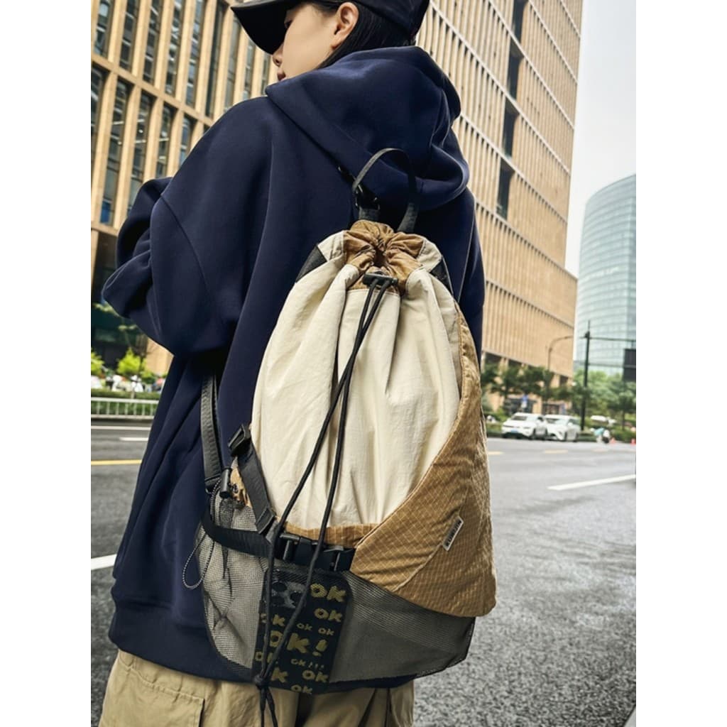 Street Wear esportes mochila ao ar livre leve mensageiro saco de escola multifuncional grande capacidade viagem montanhi