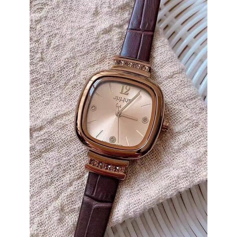 relogio feminino relogio feminino pequeno Julius relógio feminino nicho ins pequeno cubo açúcar temperamento simples 202