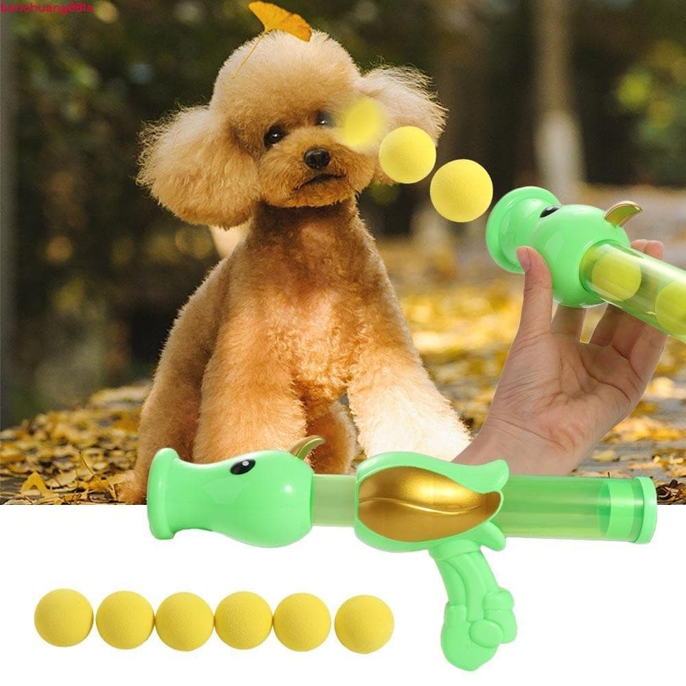 Bola Interativa Do Brinquedo Gato De TIANCHUANG , Lançador Aerodinâmico Da Ervilha Cor Aleatória Forma , Elástico
