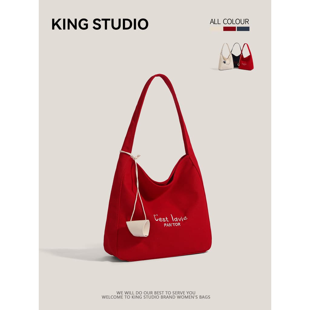 Estudante carta bolsa de lona feminina 2026 novo estilo na moda Commuter sacola simples Casual grande capacidade bolsa d