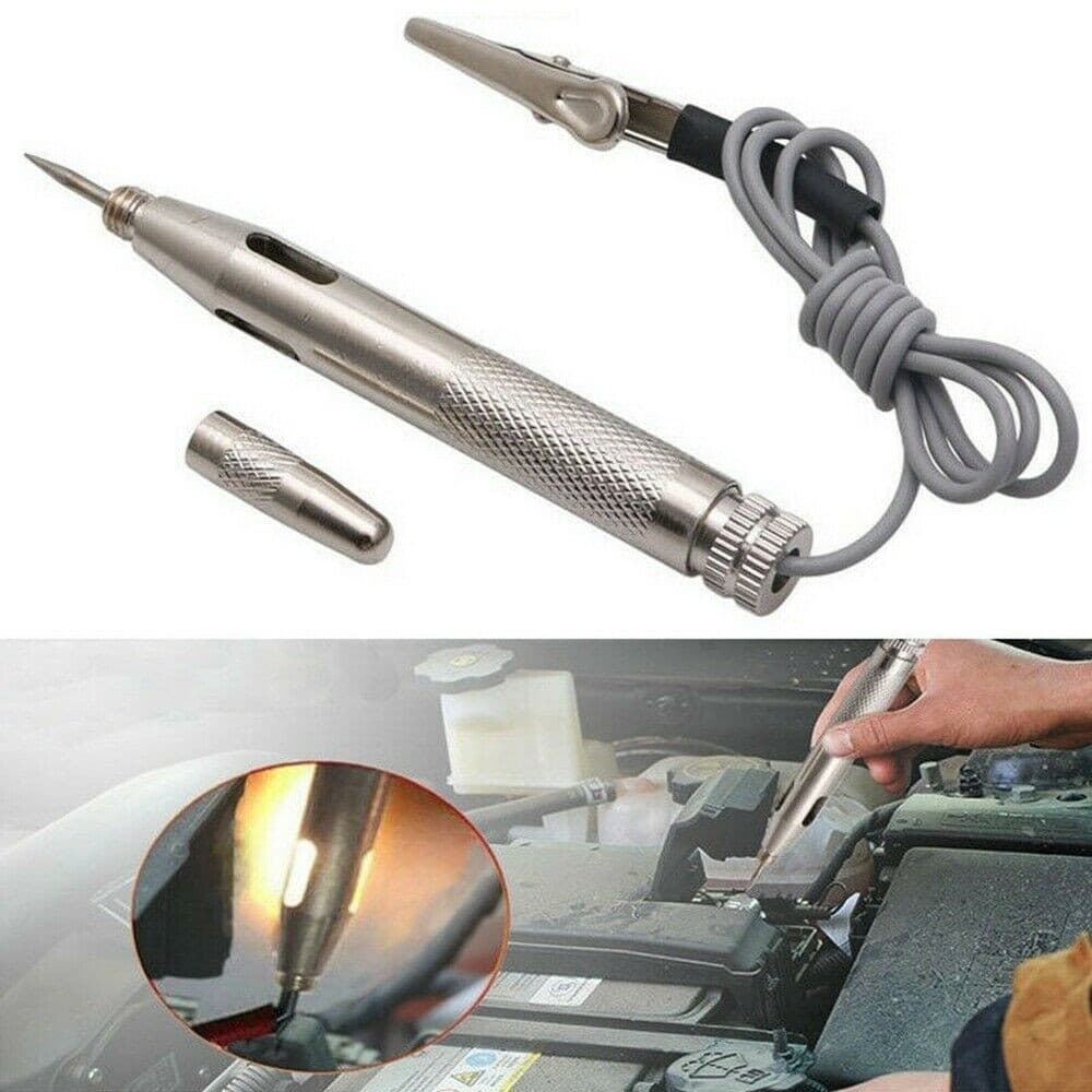 Caneta De Sonda De Teste Fusível De Prata Tensão 6V-24V Circuito Cobre DC 6V/12V/24V