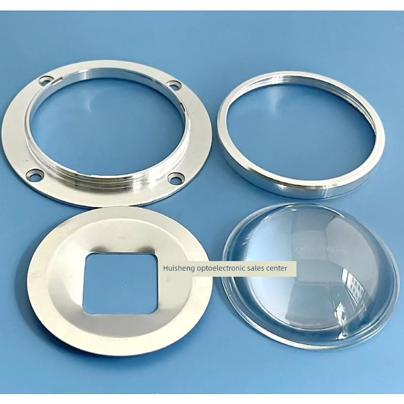 67mm lente refletor copo espiral quadro de alumínio conjunto de quatro peças 20W-100W Kit lente Universal 90 graus 12