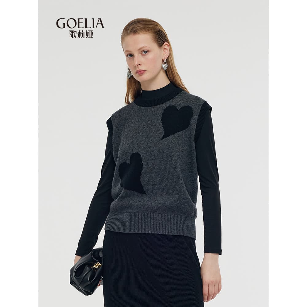Gelia conjunto de duas peças feminino inverno novo estilo High-End sentimento temperamento moda topo 1CDJAA430