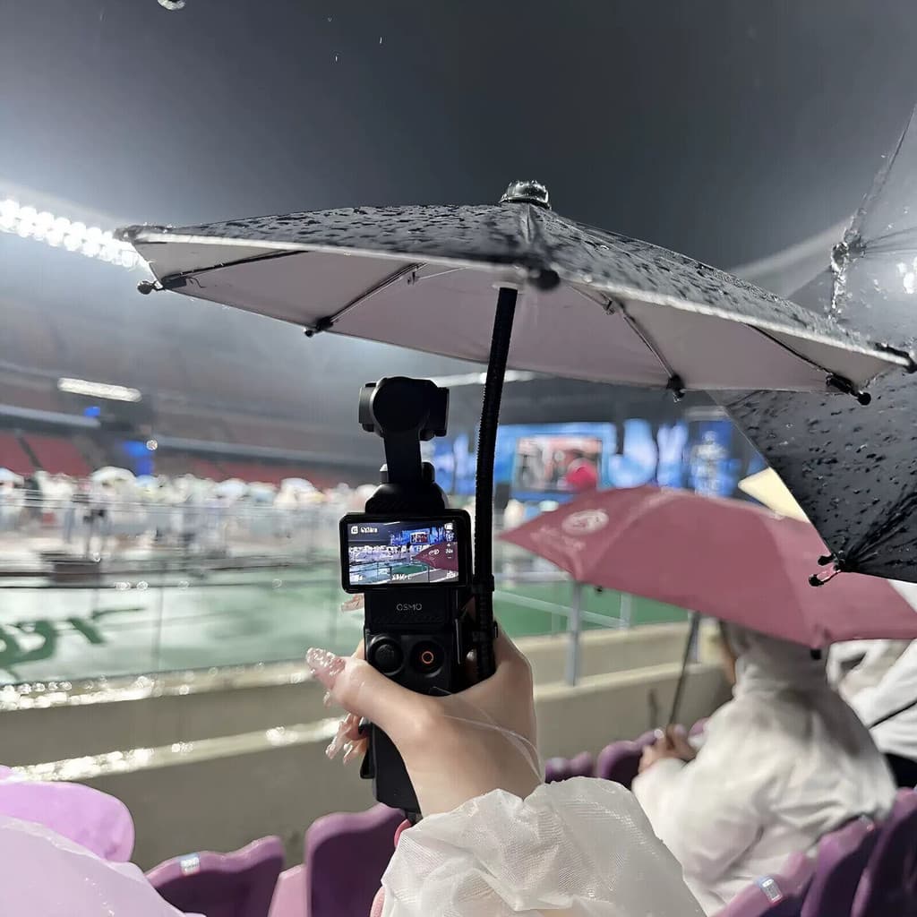 Ultra Mini pequeno guarda-chuva DJI pocket3 clipe do telefone móvel guarda-chuva concerto ao ar livre Festival de música