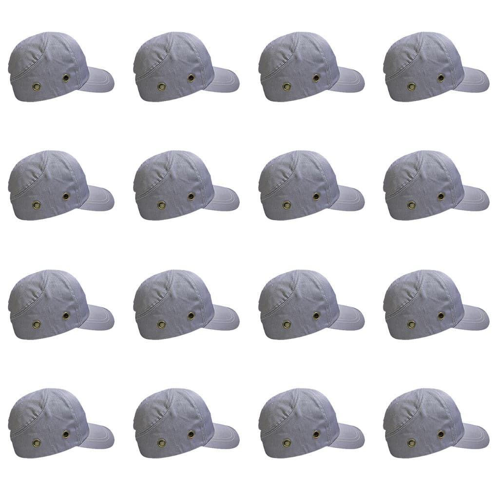 Bone com Capacete EPI Kit 16 Uni Obra Construcao Seguranca Casquete Reparo Conserto Trabalho Protecao Resistente