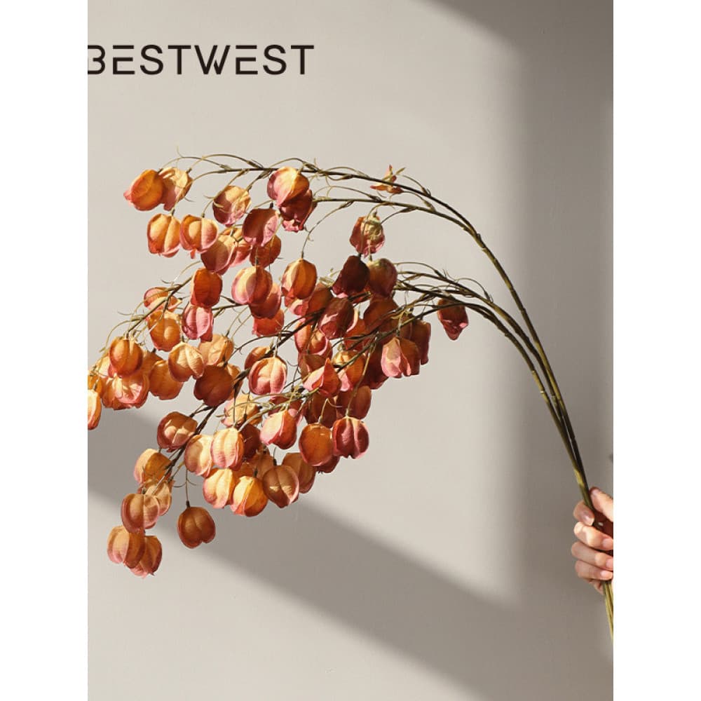 Bossi Mobiliário doméstico Lanterna de árvore Frutas Decoração Floral Flor biônica Sensação de flor pendurada Sala de es