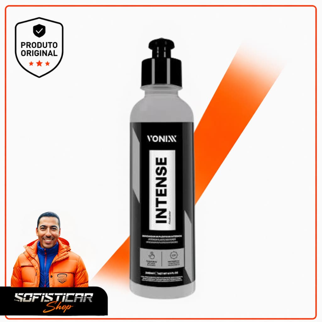 Intense 240ml vonixx limpeza automotivo produtos da vonixx estética automotiva vonix