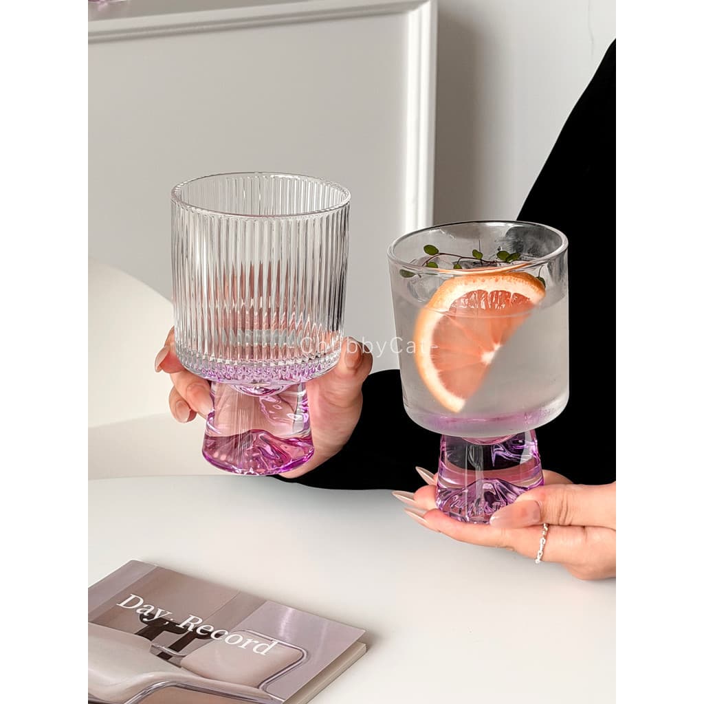 Nicho roxo montanha vidro High-End Cocktail vidro Design Medieval taça de bebida vidro