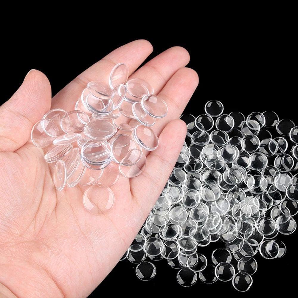 Olhos De Boneca De Vidro Redondos 20 Peças Cabochão DIY Artesanato Jóias Fazendo Globos Oculares Remendo De Olho