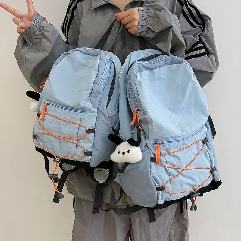 Mochila Casual/mochila de estudante/bolsa com cordão da moda/bolsa de viagem leve