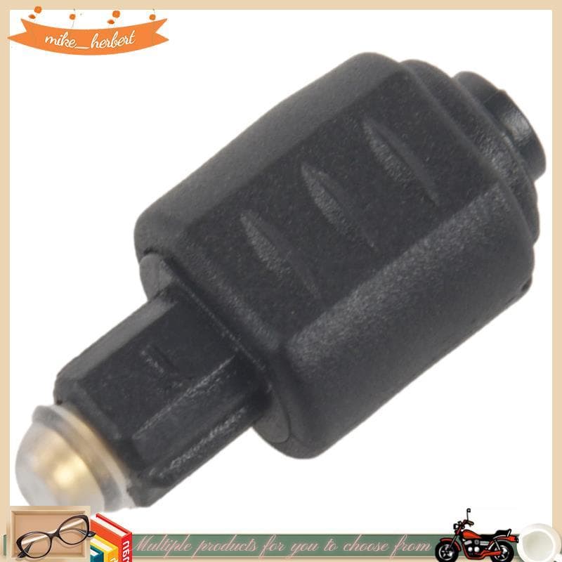 Mini Adaptador De Áudio Óptico 3.5MM Fêmea Para Plugue Macho Toslink Digital Amplificador