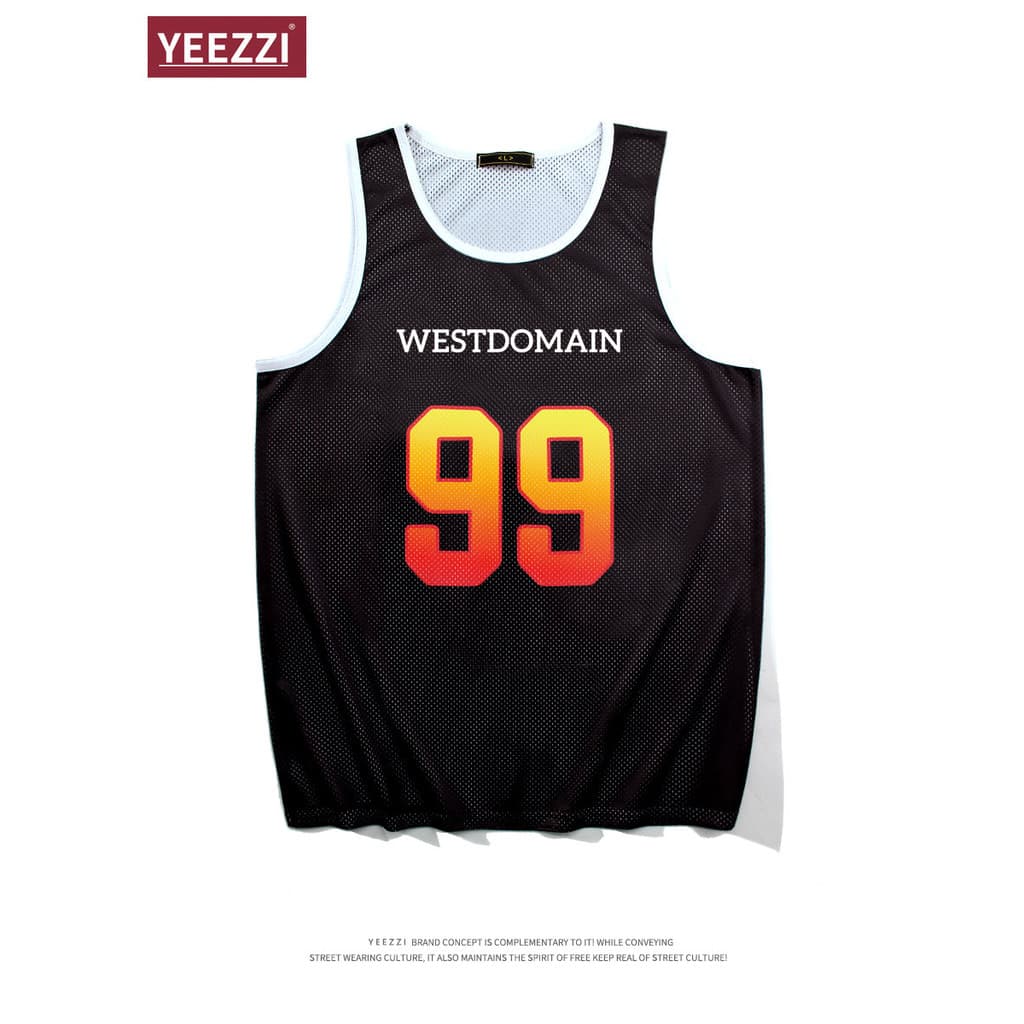 Estilo Americano de Secagem Rápida No. 99 colete de basquete masculino verão esportes Fitness correndo treinamento malha