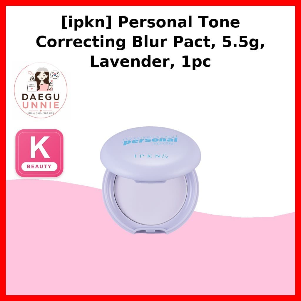 [Daiso] [ipkn] Pacto De Desfoque Para Correção De Tom Pessoal , 5.5g , Lavanda , 1 Unidade/Pó Coreano /