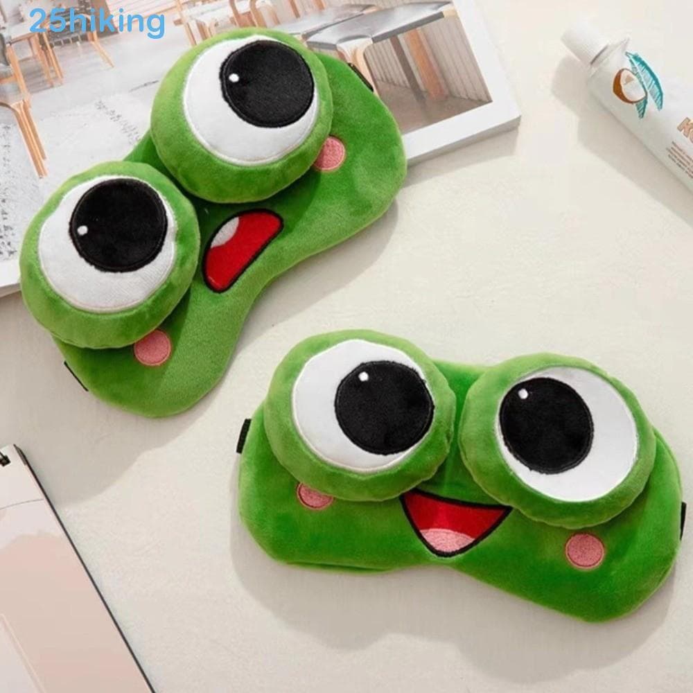 Máscara De Sono De Sapo De Caminhada , Capa De Olho De Luz De Bloqueio Desenho Animado Ajustável , Ajuda De Dormir De Pe