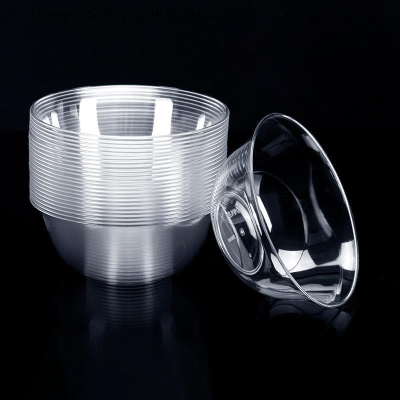 Tigela Redonda De Plástico Descartável , 25 Peças , 300ml , Salada De Cozinha , Recipiente De Piquenique , Leve , Ecológ