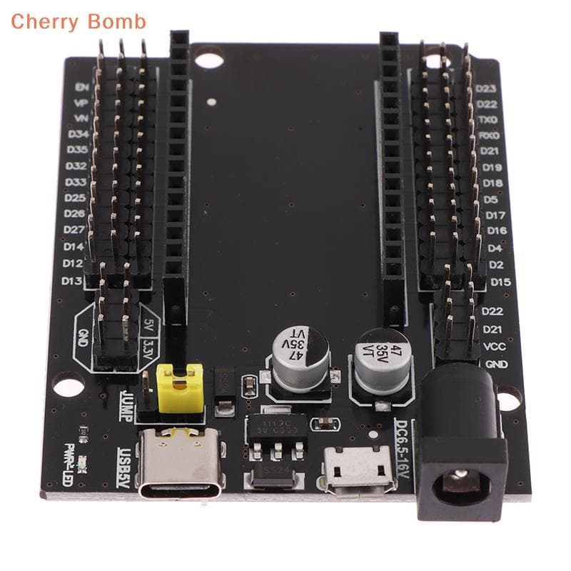 (Bomba Cereja) Placa De Expansão ESP32 ESP32 30Pin DEVKIT V1 Módulo De Alimentação ESP32S Desenvolvimento De Escudo Nova