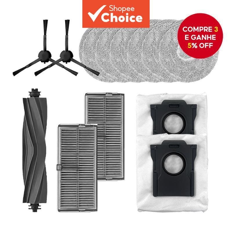 Kit De Peças De Reposição Para Robô Dreame Aspirador Principal Escova Lateral Filtro D20/L10S/L30S Ultra