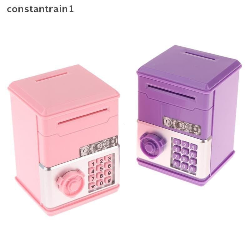 [CST] Crianças Money Bank Senha Mealheiro Mini ATM Cash Coin Box Para Brinquedo De Aniversário [BR]
