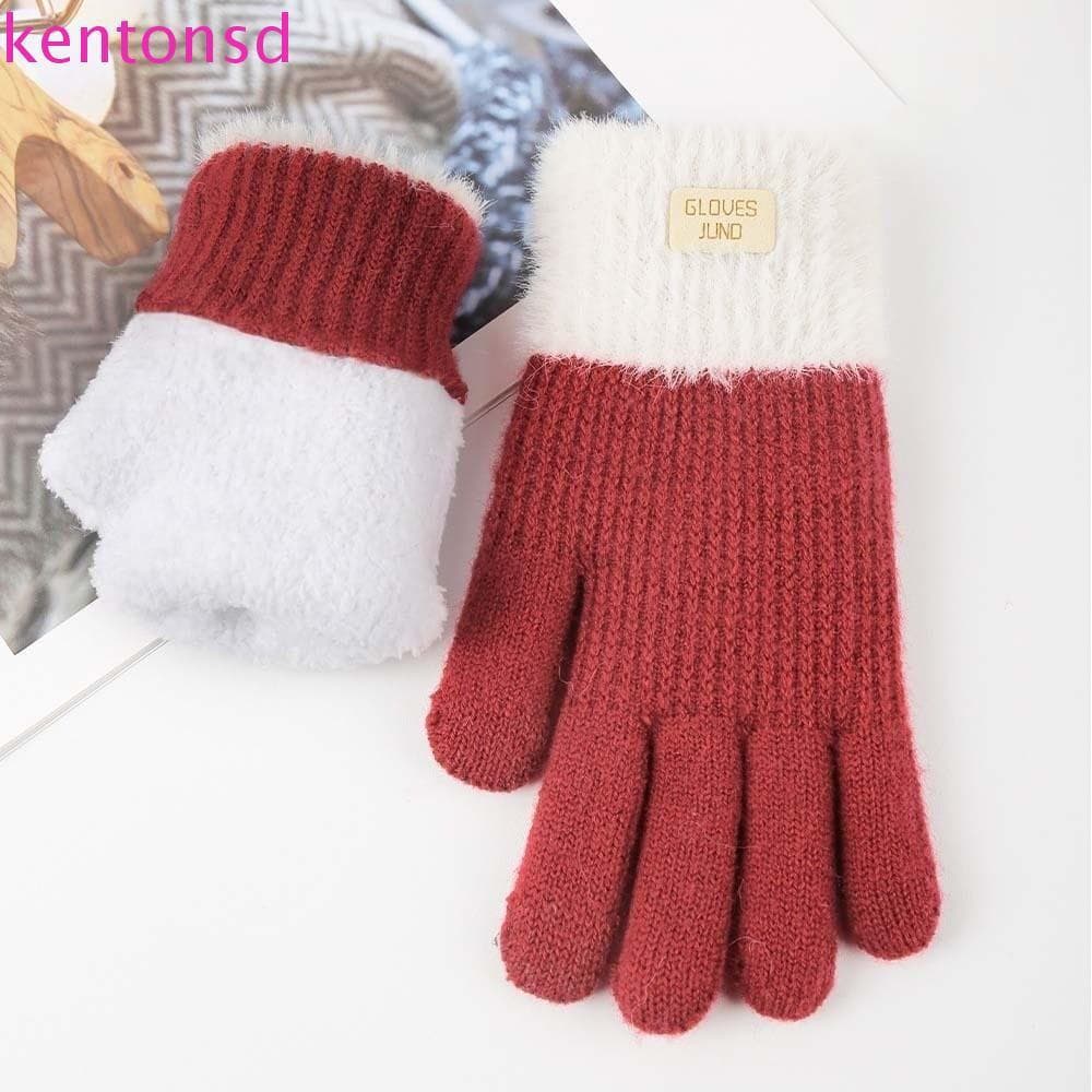 Luvas De Malha KENTONSD , Inverno Com Tela Sensível Ao Toque Espessadas Anti-Frio Mais Quentes De Fibras Acrílicas