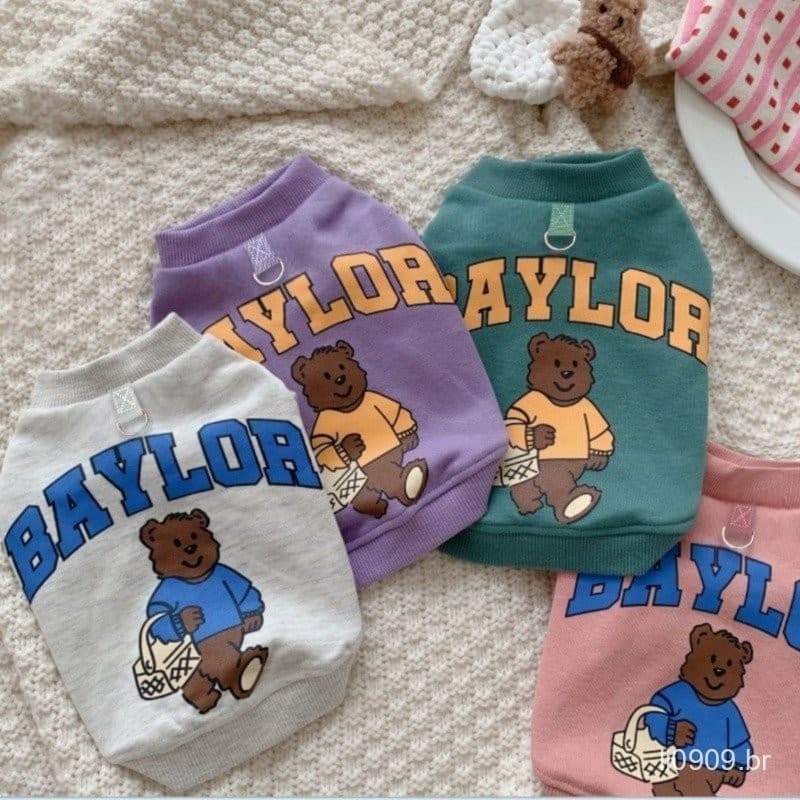Urso De Pelúcia Roupas Para Cães Outono E Inverno Gato Moletom Versão Coreana Animais De Estimação Grandes Roupa De Cach