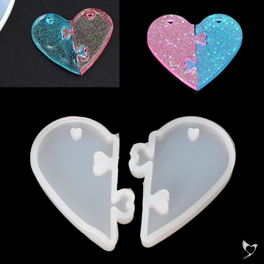 Conjunto De Moldes Para Pingente De Amor-Kit Fazer Joias DIY