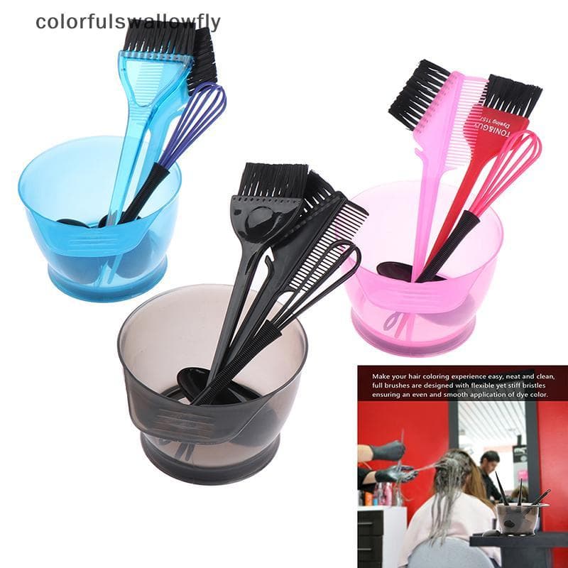 Conjunto De Tigela De Escova De Cor De Tintura De Cabelo CSF Com Tampas De Orelha Misturador Acessório De Penteado
