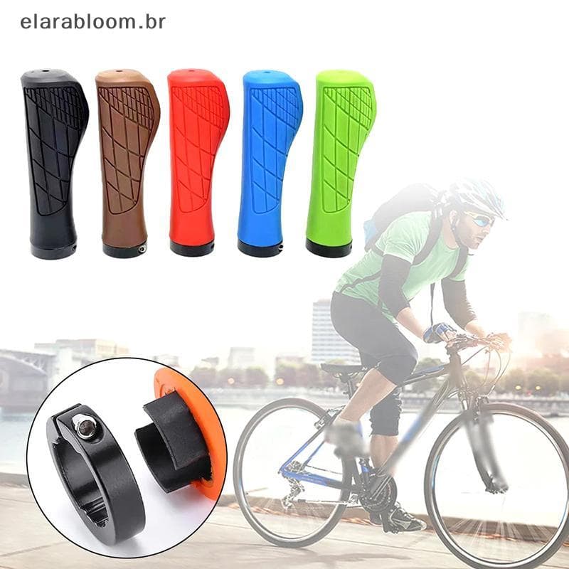 1 Par De Apertos De Bicicleta Shoproof Guiador Capa Antiderrapante Loable Ergonômico Ciclismo Punho De Borracha
