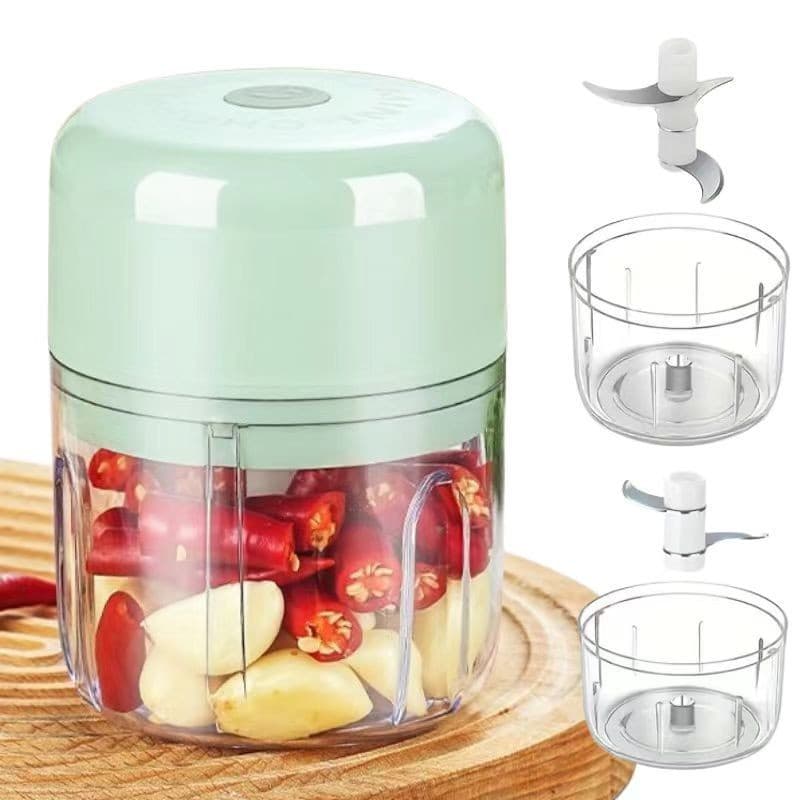 Picador de alho de 250ml/100ml, mini processador de alimentos, picador de vegetais recarregável, usado para picar carne,