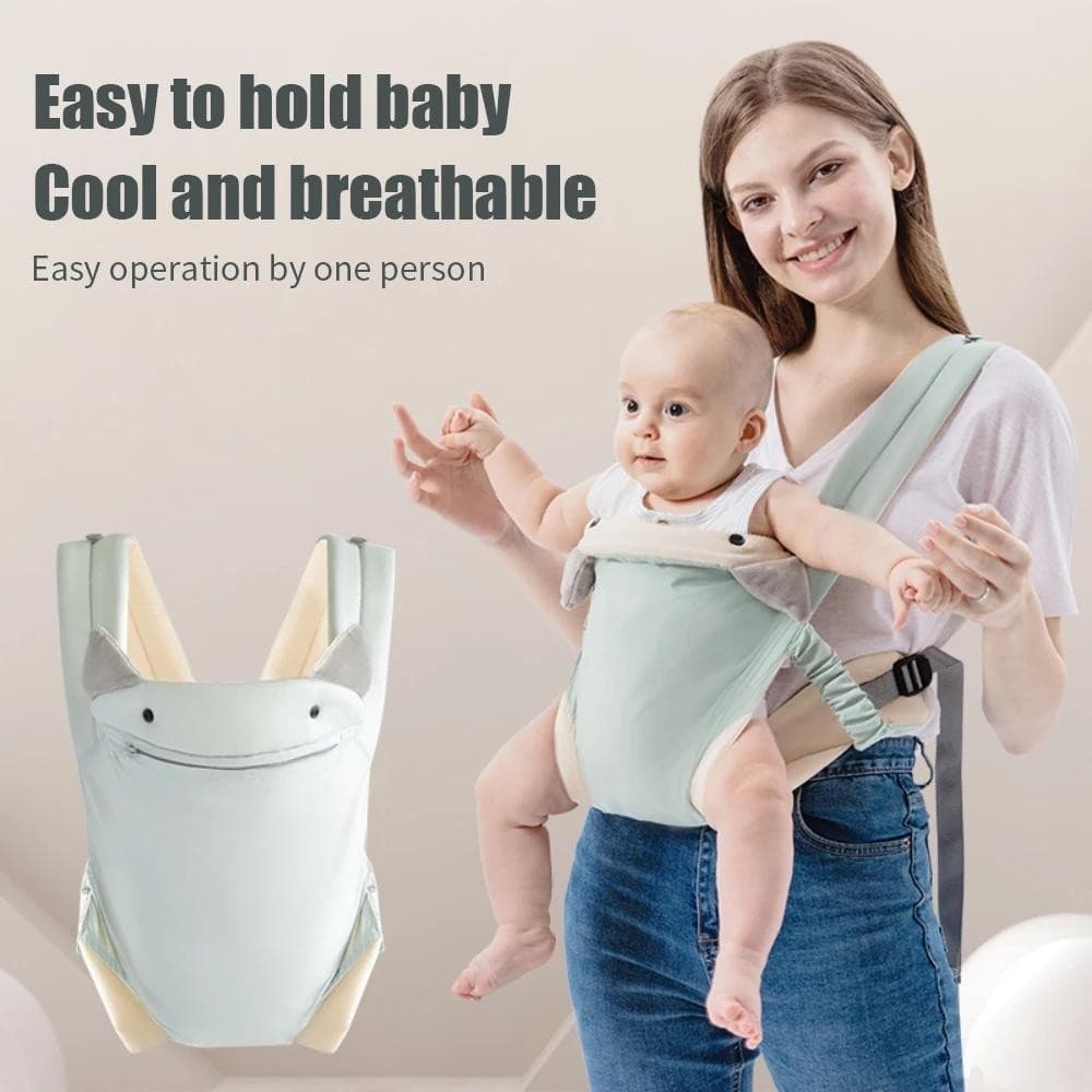 Canguru ergonômico com assento de quadril para recém-nascidos, cinta de envolvimento e assento de cintura, um canguru mu