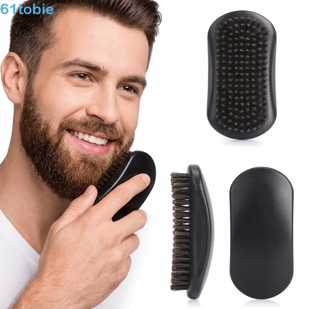 Escova De Cerdas De Javali TOBIE , Barba Densas Sintéticas Estilo De Cabelo Naturais