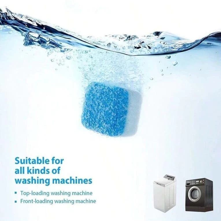 Kit Limpador Pastilha de máquina de lavar roupas, comprimido efervescente sólido P/ remover manchas【】