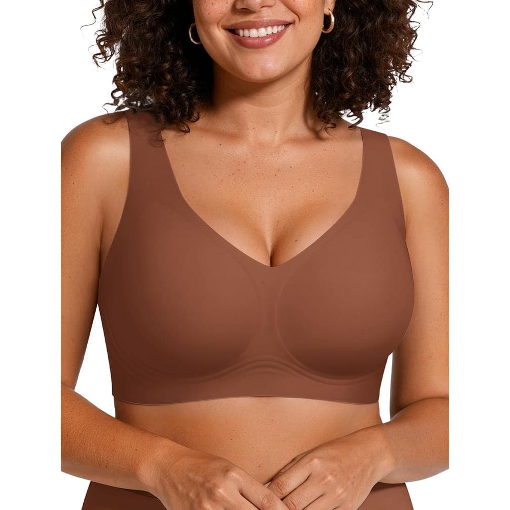 Oeakwomensjellybrasnounderwiresem Costurafullcoveragesupportliftpulonbraletteconfortoeverydaysportstshirtbra