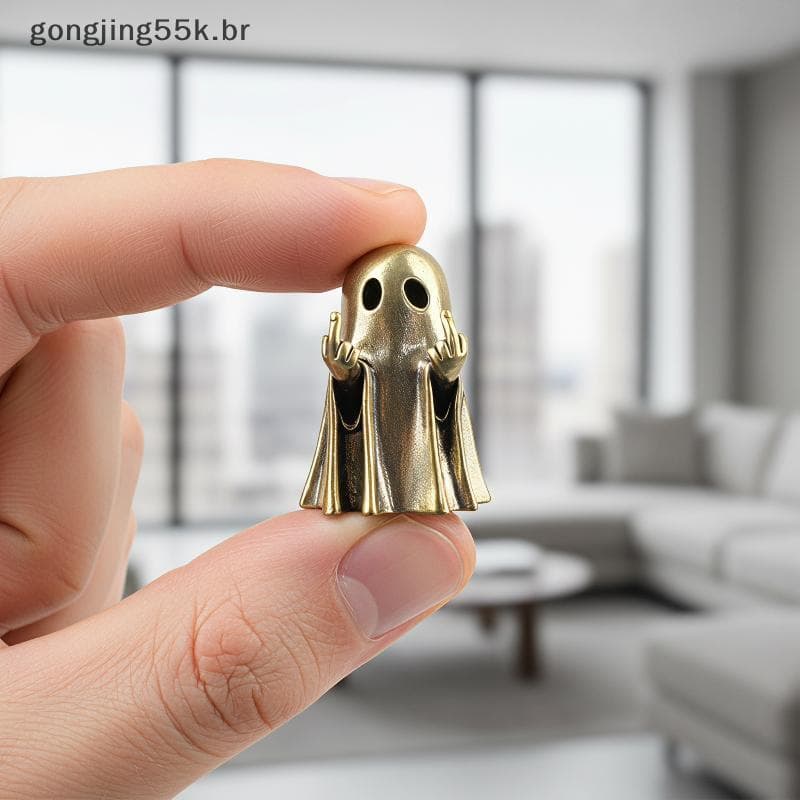 gon Engraçado Dedo Médio Fantasma Estátua 1 Pçs Pequena Estatueta De Resina Única Decoração De Halloween Para Casa Escri